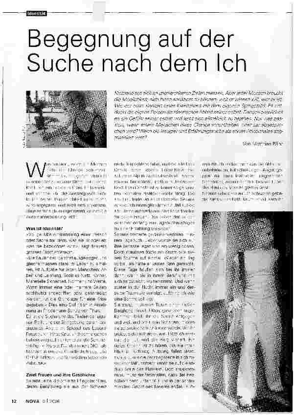 Vorschauseite 1: Begegnung auf der Suche nach dem Ich