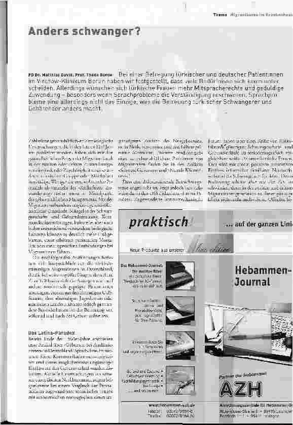 Vorschauseite 1: Anders schwanger?