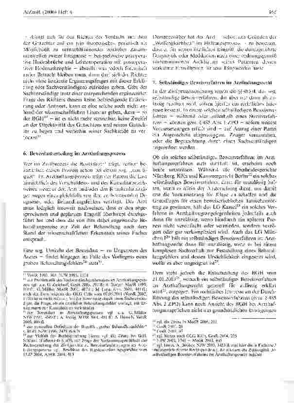 Vorschauseite 4: Die Besonderheiten des Arzthaftungsprozesses