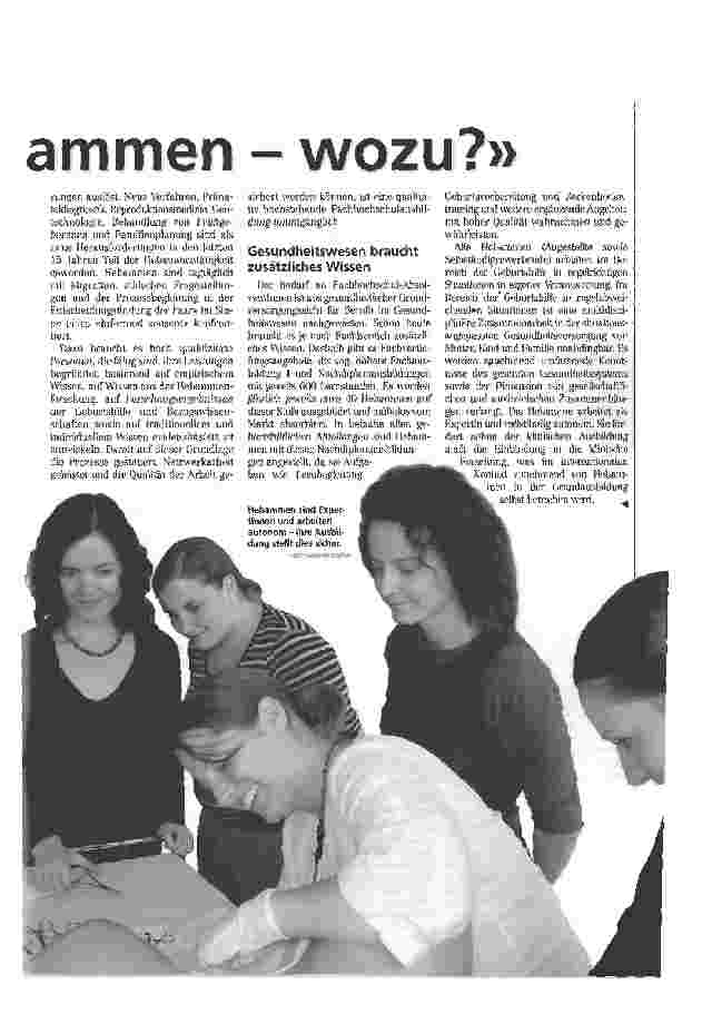 Vorschauseite 2: Studierte Hebammen - wozu?