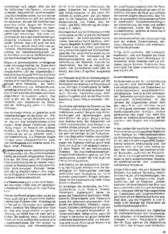 Vorschauseite 2: 23. Folge: Diabetes mellitus u. andere Krankheiten - 2. Diabetes mellitus und Infektionskrankheiten