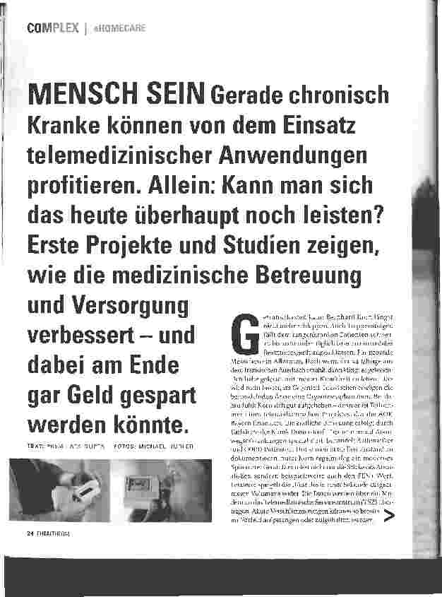 Vorschauseite 1: MENSCH SEIN