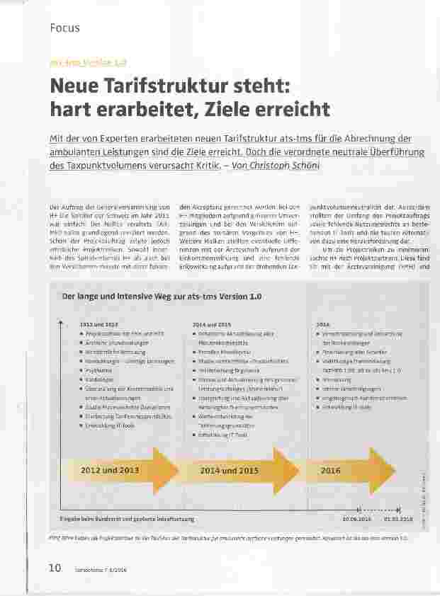 Vorschauseite 1: Neue Tarifstruktur steht: hart erarbeitet, Ziele erreicht