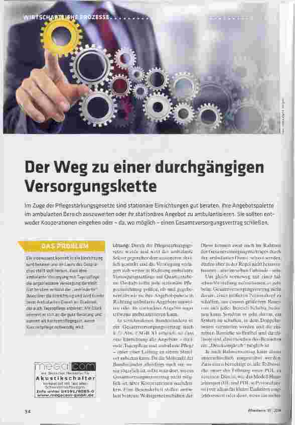 Vorschauseite 1: Der Weg zu einer durchgängigen Versorgungskette