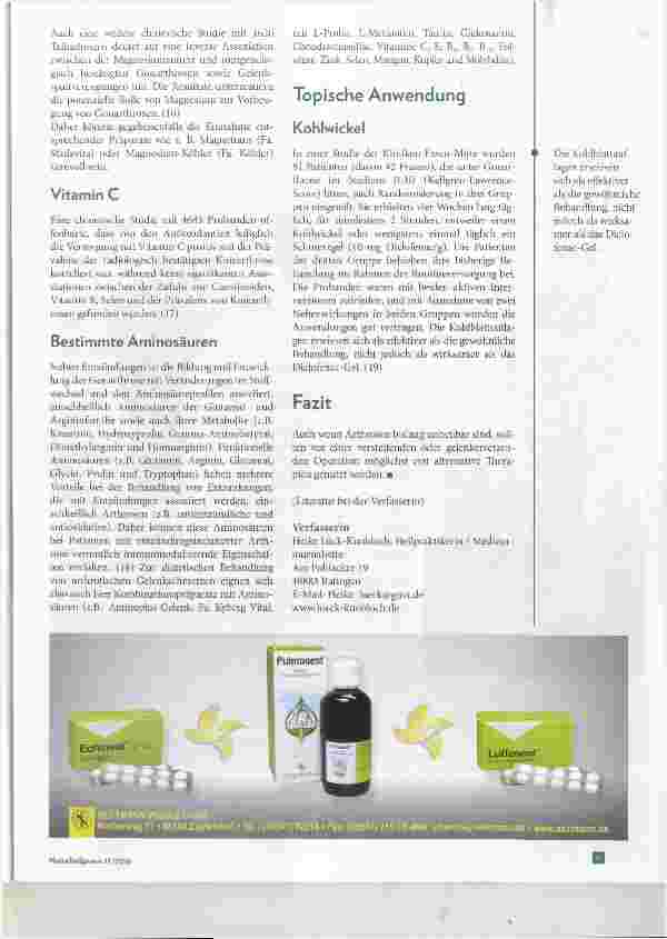 Vorschauseite 4: Gonarthrose Komplementärmedizinische Maßnahmen