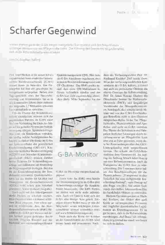 Vorschauseite 1: Scharfer Gegenwind