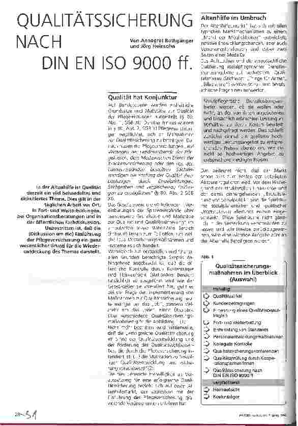 Vorschauseite 1: Qualitätssicherung nach DIN EN ISO 9000 ff.