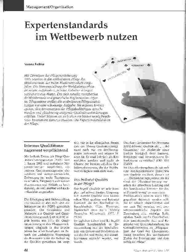 Vorschauseite 1: Expertenstandards nutzen