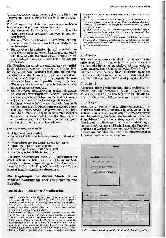 Vorschauseite 2: Praktische Auswirkung der Medizingeräteverordnung - Erfahrungsbericht