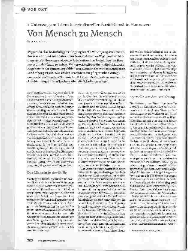 Vorschauseite 1: Von Mensch zu Mensch