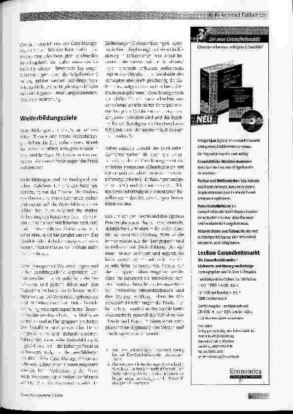 Vorschauseite 3: Handlungskompetenzen in der Fallsteuerung Anforderung an Weiterbildungsinhalte