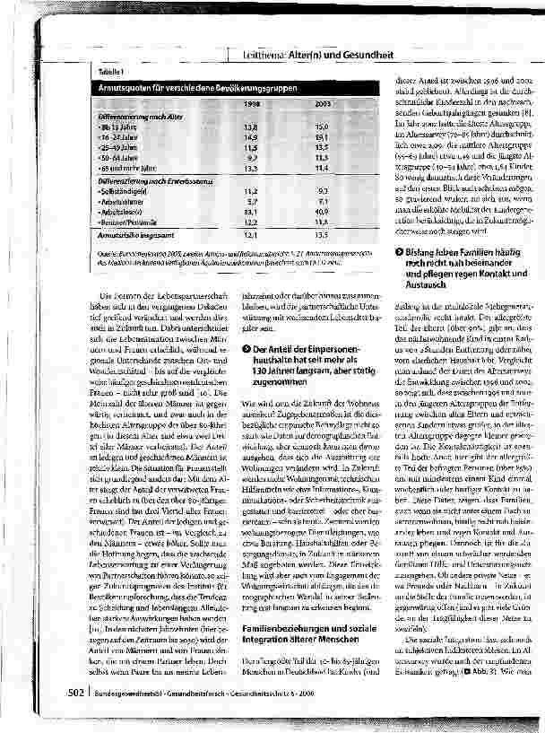 Vorschauseite 4: Lebenssituationen älter werdender und alter Menschen in Deutschland