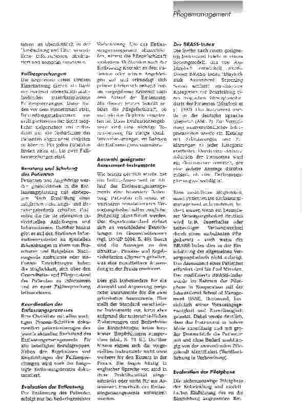 Vorschauseite 4: Geplant und professionell Einführung eines strukturierten Entlassungsmanagements