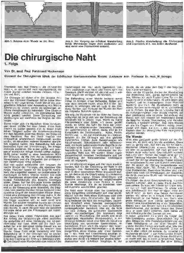 Vorschauseite 1: Die chirurgische Naht 1. Folge