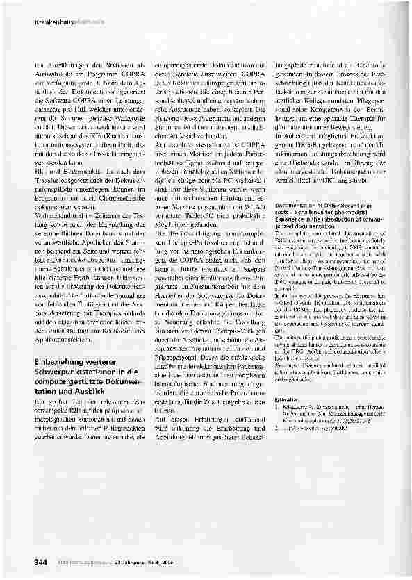 Vorschauseite 3: Zusatzentgelte - eine Herausforderung für Apotheker!