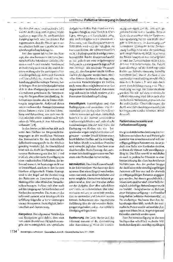 Vorschauseite 3: Sterbehilfe, Patientenautonomie und Palliativmedizin