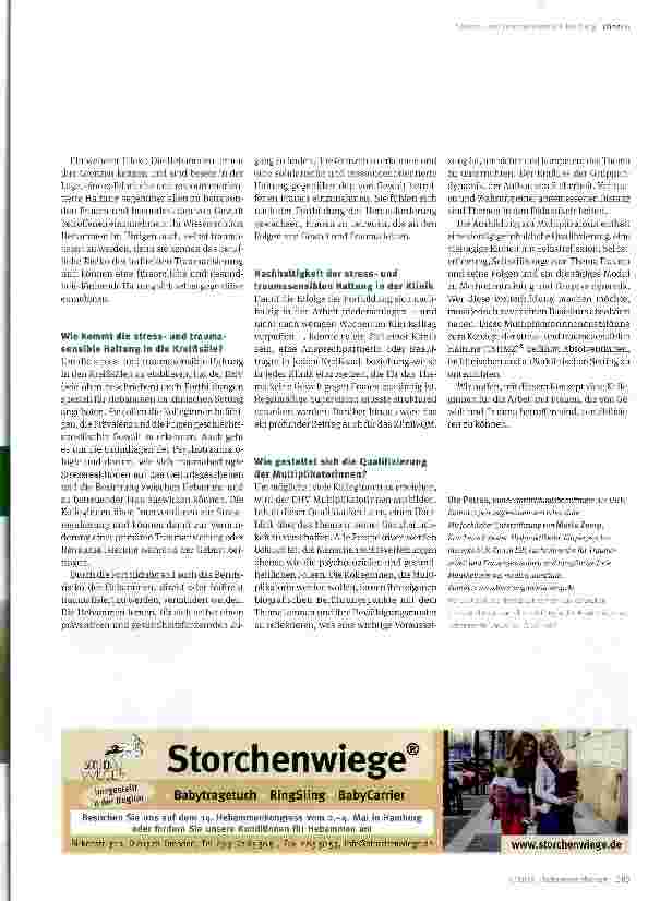 Vorschauseite 3: Sich des Themas annehmen: das Konzept zur stressund traumasensiblen Haltung in der Hebammenarbeit