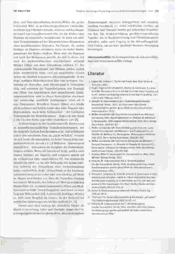 Vorschauseite 2: Genderspezifische Aspekte von Zivilisationserkrankungen