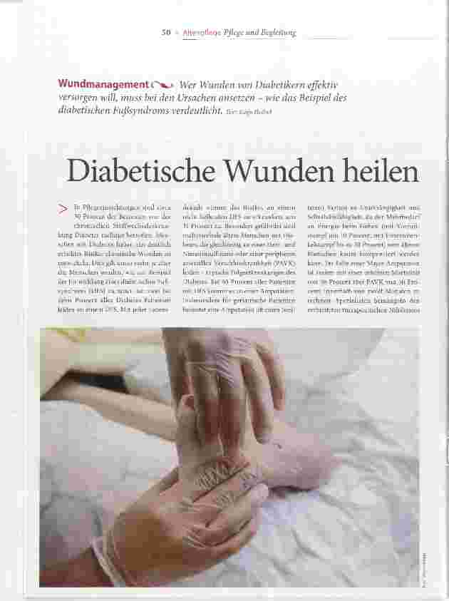Vorschauseite 1: Diabetische Wunden heilen