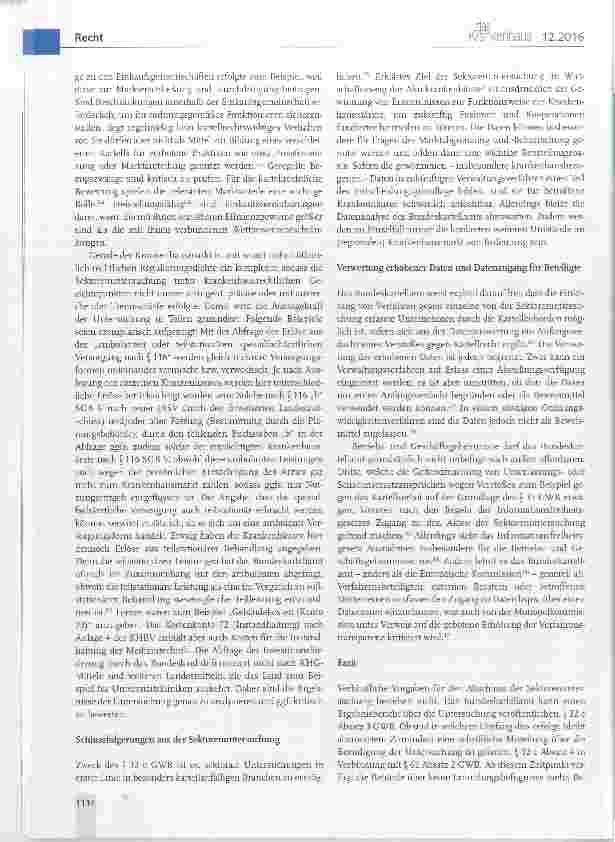 Vorschauseite 4: Kaitellrechtliche Bewertung von Krankenhauskooperationen Teil 2