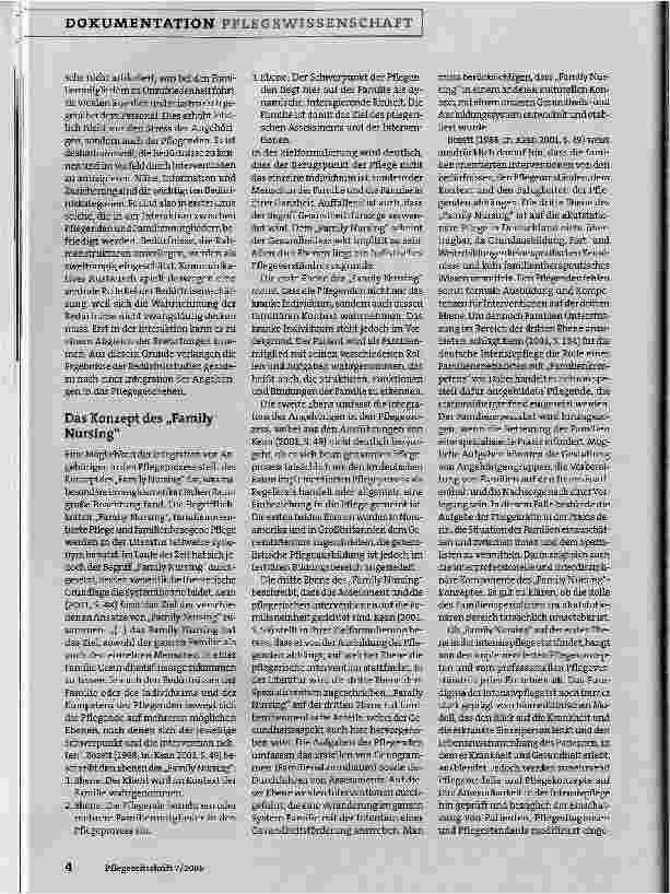 Vorschauseite 3: Angehörige in der Intensivpflege -Möglichkeiten und Grenzen der Integration von familiären Netzwerken in den Pflegeprozess