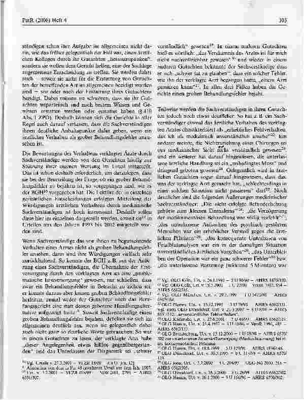 Vorschauseite 3: Der grobe ärztliche Behandlungsfehler und dessen Nachweisin einem Prozess*