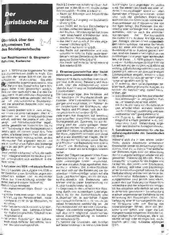 Vorschauseite 1: Überblick über den Allgemeinen Teil des Sozialrechts