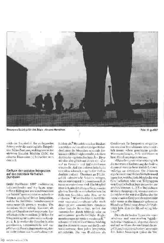 Vorschauseite 2: Ist der Suizid ein gesellschaftliches Phänomen?