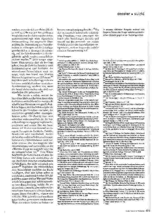 Vorschauseite 5: Ist der Suizid ein gesellschaftliches Phänomen?