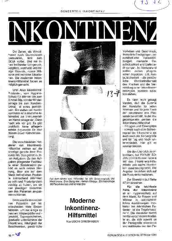 Vorschauseite 1: Inkontinenz Moderne Inkontinenz-Hilfsmittel
