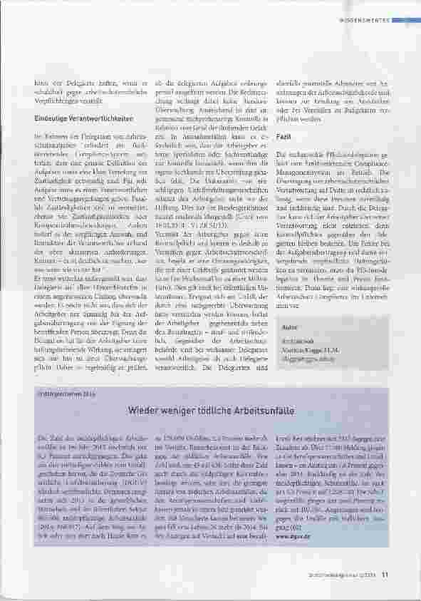 Vorschauseite 2: Compliance und Arbeitsschutz