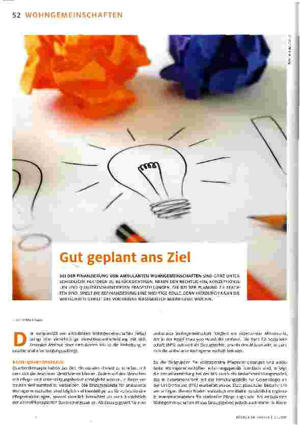 Vorschauseite 1: Gut geplant ans Ziel