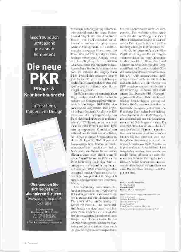 Vorschauseite 5: Patient Blood Management Jeder Tropfen zählt