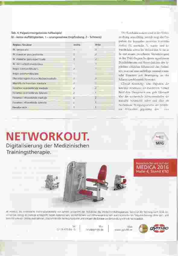 Vorschauseite 4: CMD die Physiotherapie in der interdisziplinären Zusammenarbeit