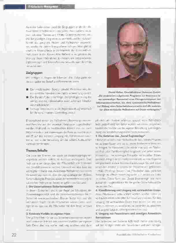 Vorschauseite 2: Programm zur Security Awareness