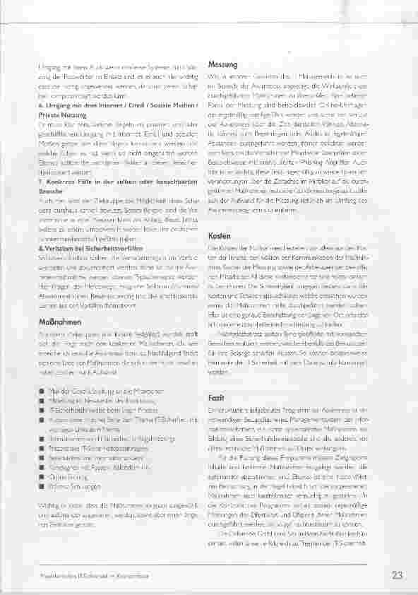 Vorschauseite 3: Programm zur Security Awareness