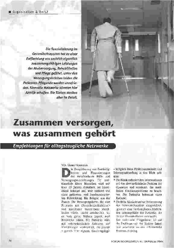 Vorschauseite 1: Zusammen versorgen, was zusammen gehörtEmpfehlungen für alltagstaugliche Netzwerke