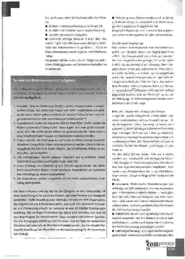Vorschauseite 2: Vogelgrippe im Spital:Die Risiken