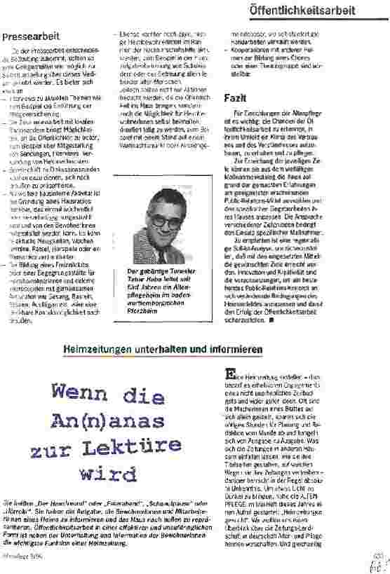 Vorschauseite 1: Wenn die An(n)anas zur Lektüre wird