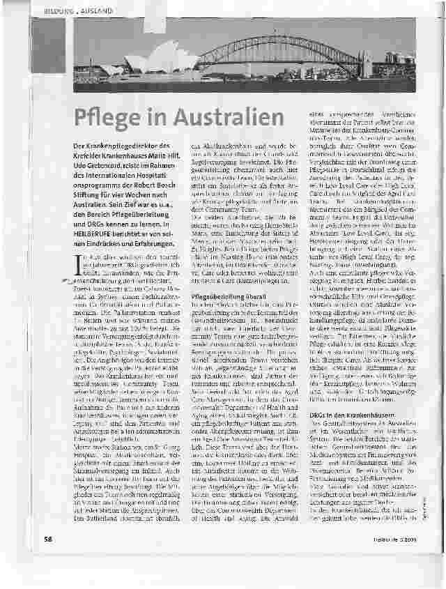 Vorschauseite 1: Pflege in Australien