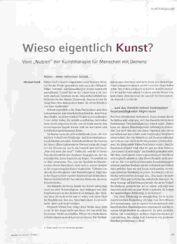 Vorschauseite 1: Wieso eigentlich Kunst?