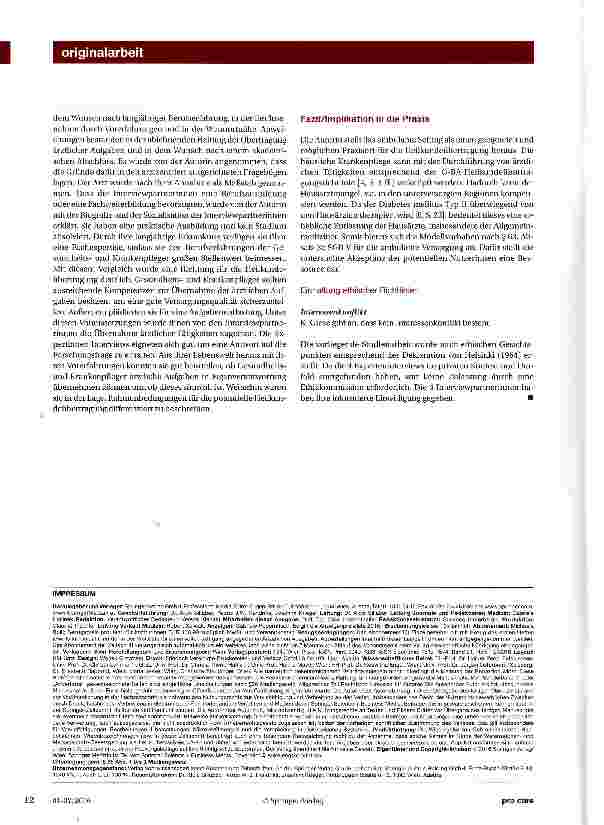 Vorschauseite 4: Übertragung heilkundlicher Tätigkeiten auf Gesundheitsund Krankenpfleger nach § 63, Abs. 3c SGB V aus Nutzersicht