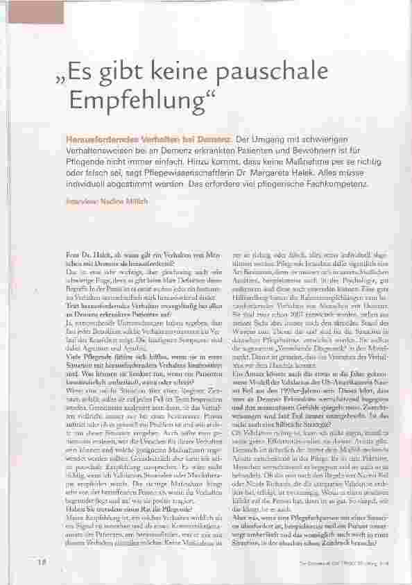 Vorschauseite 1: Es gibt keine pauschale Empfehlung