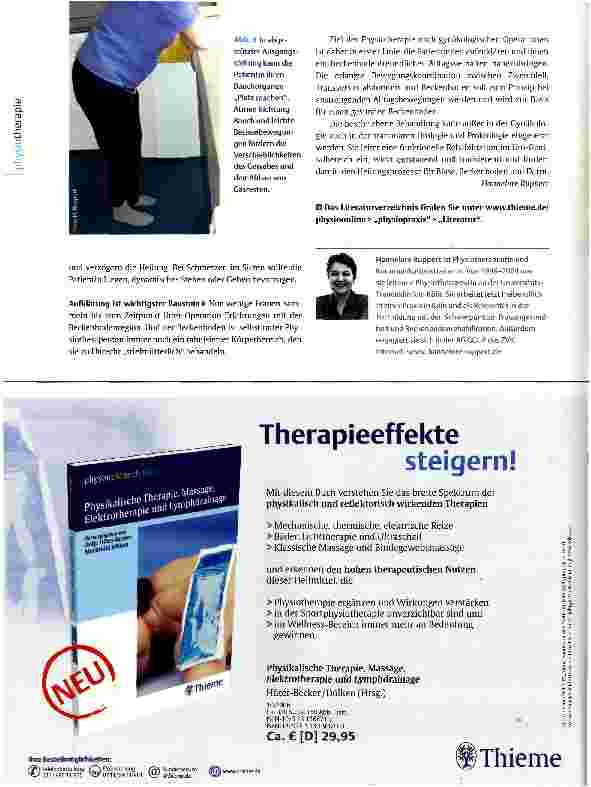 Vorschauseite 5: Mehr als BeckenbodentrainingPhysiotherapie in der operativen Gynäkologie