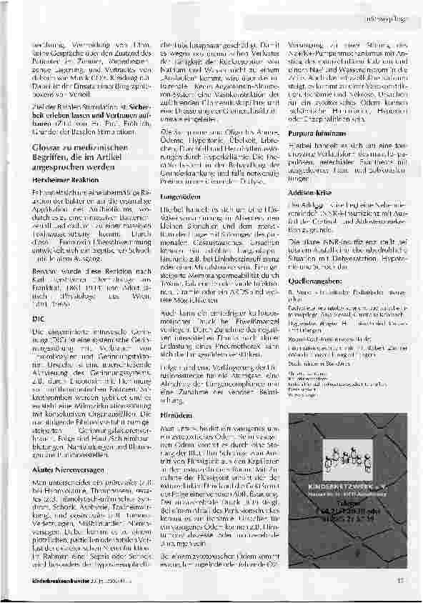 Vorschauseite 4: Meningokokken-InfektionKlinische, therapeutische und pflegerische Aspekte