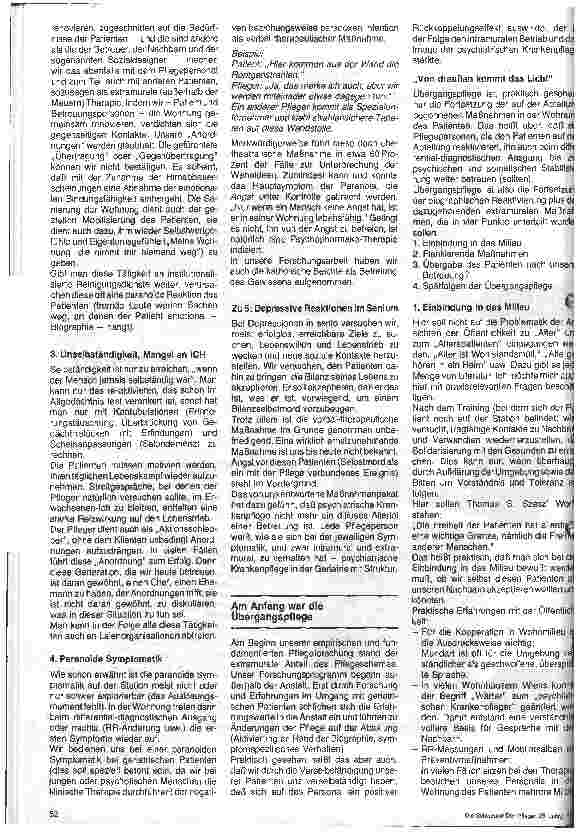 Vorschauseite 4: Neuorientierung der gerontologischen und gerontologischpsychiatrischen Krankenpflege