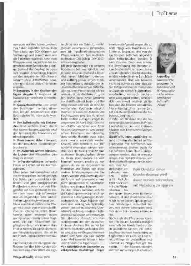 Vorschauseite 2: Schöne, neue Pflegewelt?