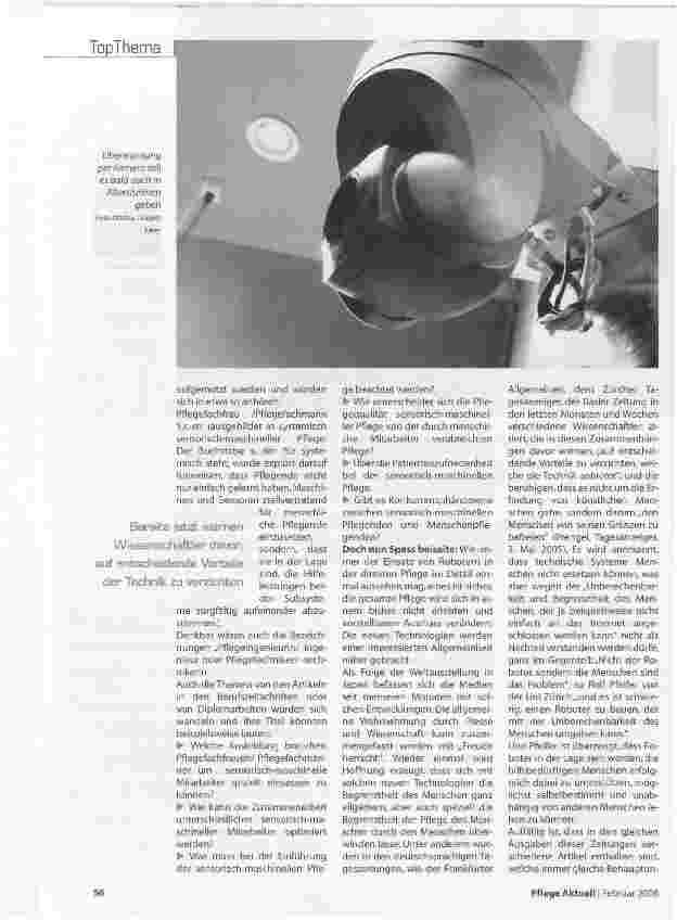 Vorschauseite 3: Schöne, neue Pflegewelt?