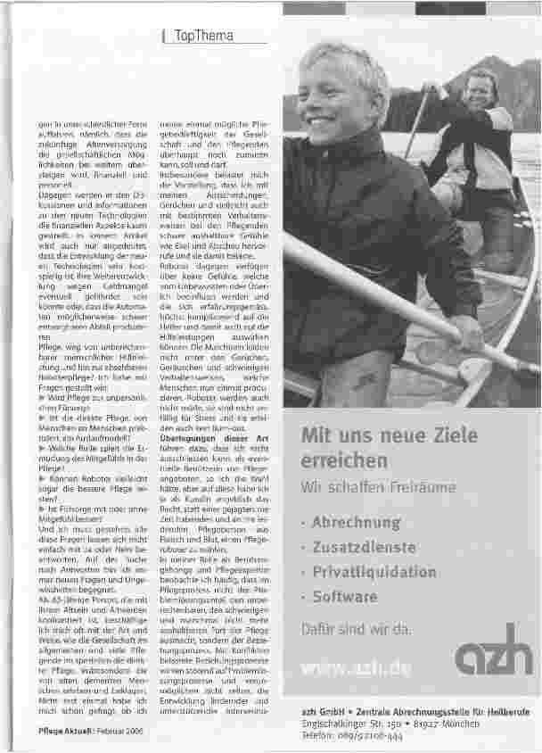 Vorschauseite 4: Schöne, neue Pflegewelt?