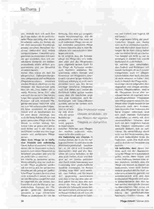 Vorschauseite 5: Schöne, neue Pflegewelt?